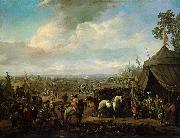 Johannes Lingelbach Flemish Town Sieged by the Spanish Soldiers Spain oil painting artist